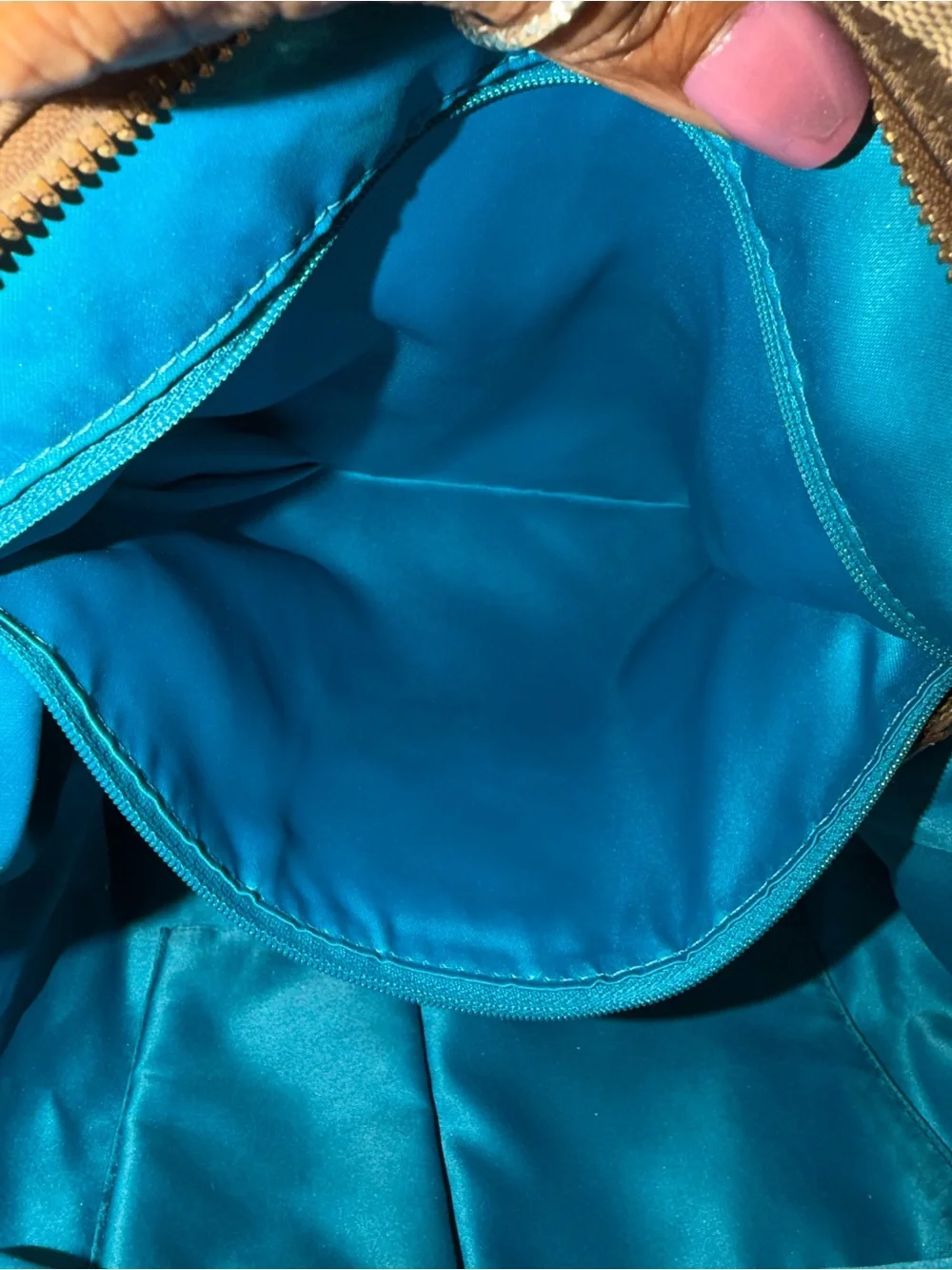 Coach POPPY Tan and Gold Signature Canvas Tote
